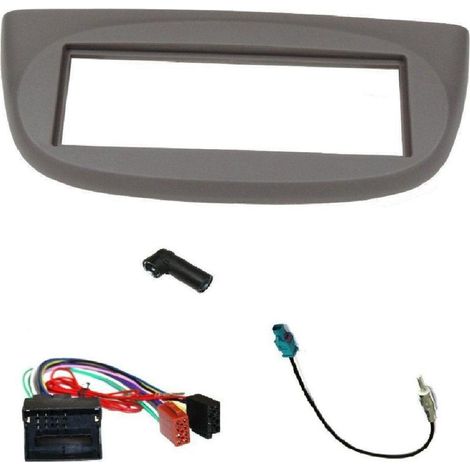 Kit Installation Autoradio KITFAC-217 compatible avec Renault Twingo 2007-2013 - Gris