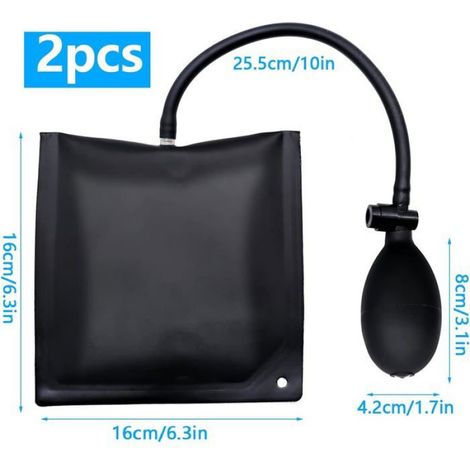 Coussin pour Soulever,2 Pack Gonflable Pompe à Air Coussin TPU Outillage Auto Accessoire Coussins d'air Vert Noir 15 16CM (1/5)