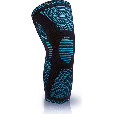 Ginocchiera per donne/uomini, supporto sportivo per ginocchio per dolori articolari da artrite, lesioni ai legamenti, lesioni del menisco, tendinite, sport, blu, L