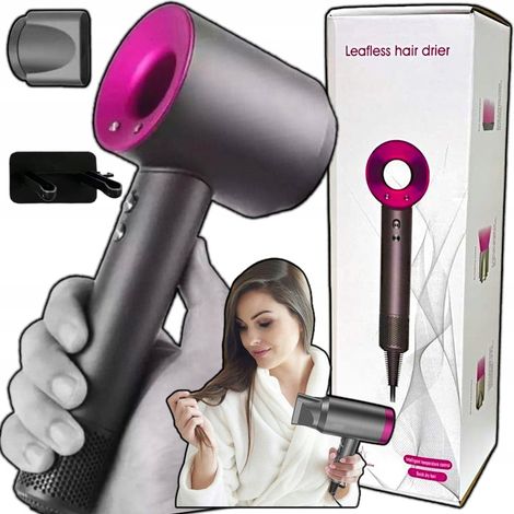 ASCIUGACAPELLI PROFESSIONALE 1600W ULTRA IONIZZAZIONE + MANICO
