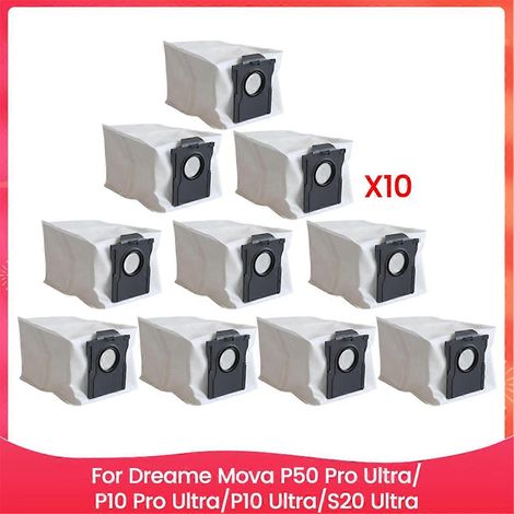 Aspirateur Sac à poussière Fit pour P50 Pro Ultra/P10 Ultra/S20 Ultra Aspirateur pièce détachée 10PCS (1/5)