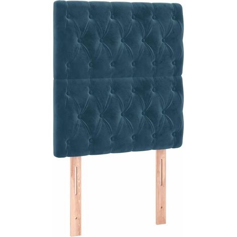 Maison Exclusive - Cabecero de cama azul oscuro 80x7x118/128 cm T (1/5)