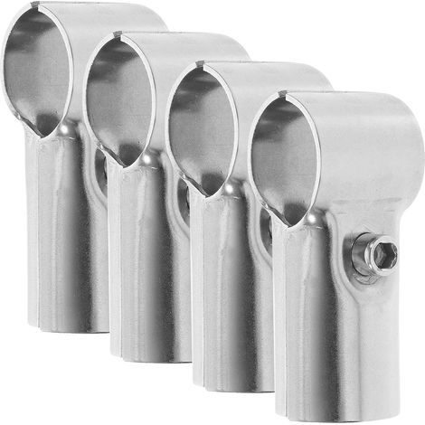 eur en Acier Inoxydable sans Soudure T pour Tubes de 25 Mm, Pince de Clôture à Chaîne, 4 Pièces, Résistant la Déformation et Étagères (1/5)