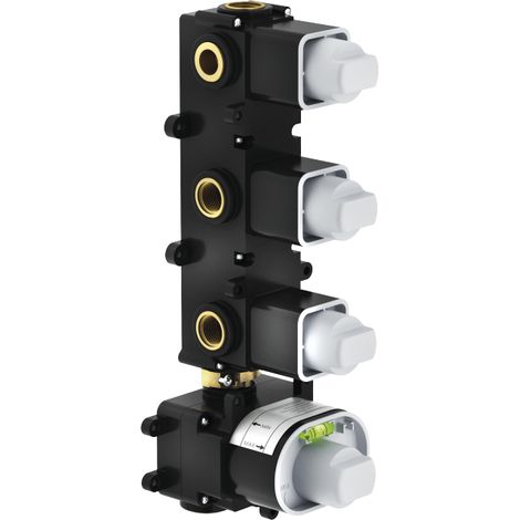 Nobili Mitigeur de douche encastré thermostatique 3 voies série LIVE WE00103/TCR Chromé - Laiton (1/4)