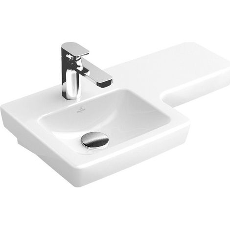 Lavabi sospesi, 630 x 355 mm, Rettangolare, per rubinetteria monoforo, rubinetteria forata, senza troppopieno, I modelli senza troppopieno devono essere dotati di piletta non chiudibile, Porcellana sa