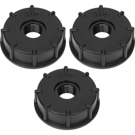 Ablaufadapter für 60-mm-IBC-Tanks, G1/2-Außengewindeanschluss, robuster Kunststoff-Schlauchverbinder, 3er-Packung, wasserdichte Abdichtung für den Tank. (1/5)