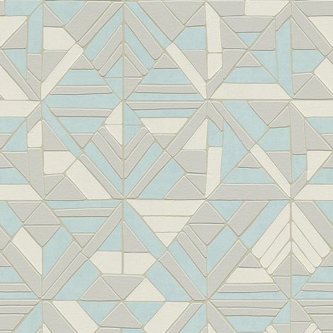 Papier peint à mosaïque géométrique Marron Clair 10mx 0.53 m (1/5)