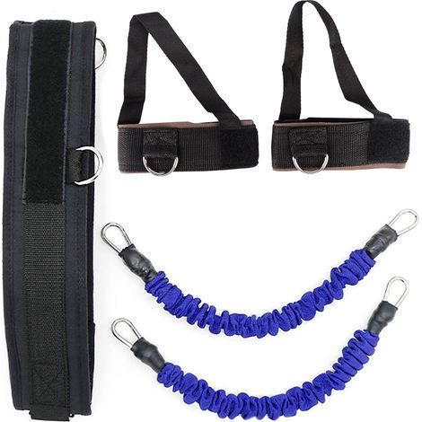Corde de traction renforcée pour entraînement de basketball Latex, équipement de musculation des jambes, fitness et remodelage corporel, bleu (1/5)