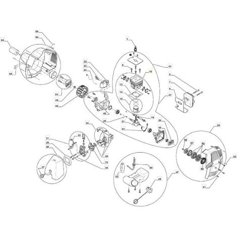 Cilindro pistone Decespugliatore TB32 SB32 XB32 originale STIGA 183070004/0