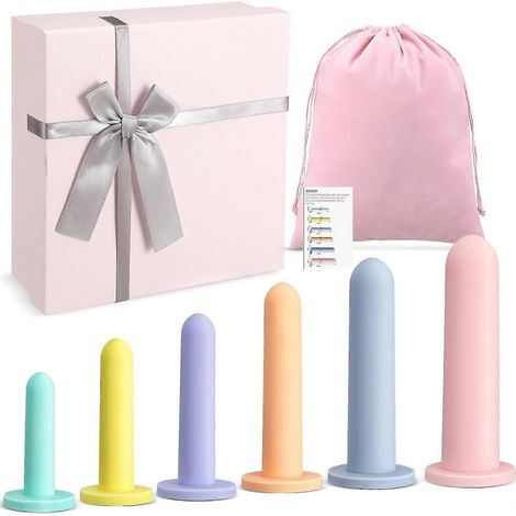 Ensemble de 6 accessoires de fitness et d'exercices en silicone pour exercices de Kegel, avec sac et boîte de rangement, 6 tailles différentes (1/5)