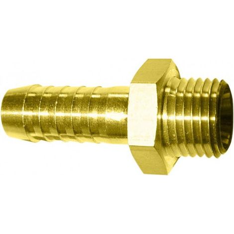 Raccord cannelé - Embout pneumatique 9 mm 3/8' AG - 2 pièces