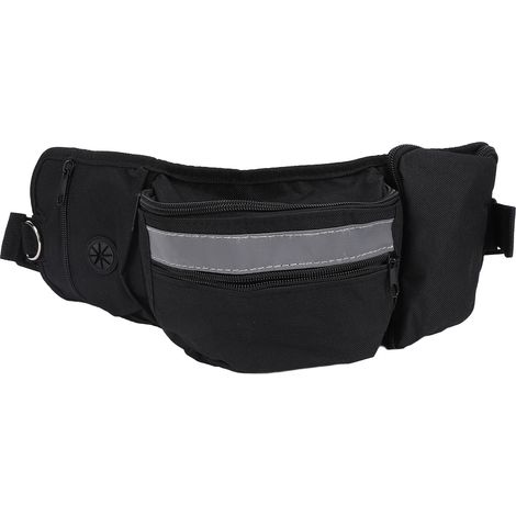 Pochette Multifonction pour Le Dressage des Chiens – Traité pour la marche, hiking et running – Résistant à l'eau et avec taille ajustable – en polyester – Dimensions 40x14cm (avec 1 pochette)