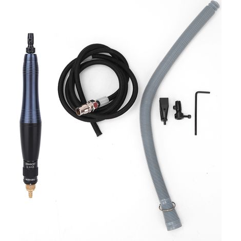 Broyeur à ultrasons à air, fichier de meulage à air, meulage à haute dureté à faible bruit d'entrée de 0,2 po pour le polissage(TU-106 blue black)