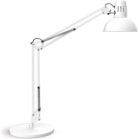 [GEBRAUCHT] B-Ware Maul LED Schreibtischleuchte Tischlampe MAULstudy weiß Stahl 49 cm E27 (1/2)