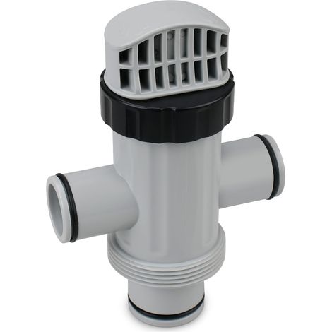 11872 Valvola di aspirazione a doppio scomparto compatibile con il raccordo accessorio di ricambio Intex per piscine fuori terra e piscine (1/5)