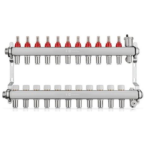 John Guest Speedfit 11 Port Manifold Stainless Steel (15mm Connections)