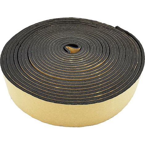 Rohrisolierung – Wasserdichtes Schaumstoff-Isolierband zum Schutz vor Frost im Winter – Zuschneidbares, selbstklebendes Isolierband für Warm- und Kaltwasserleitungen – 5 x 80 mm (Länge) (1/5)