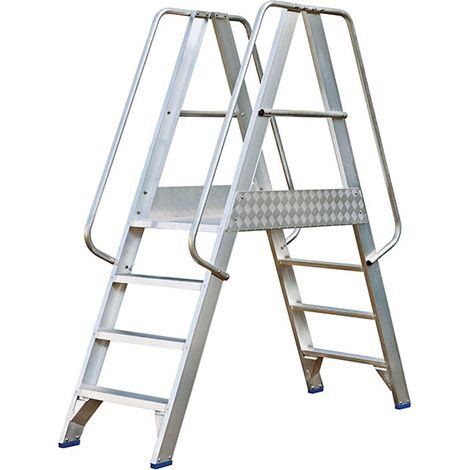 Scala a ponte 2x5 gradini - Altezza massima di lavoro 3.25m - OVB/2X5