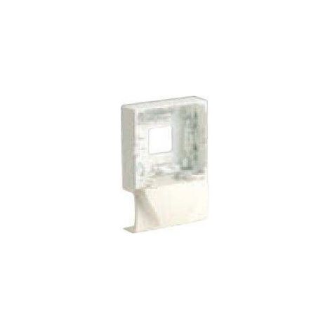 Iboco – Support cadre blanc pour appareillage mural saillie – Accessoire pour goulotte électrique – Largeur 22mm – Hauteur 12.5mm – 8829