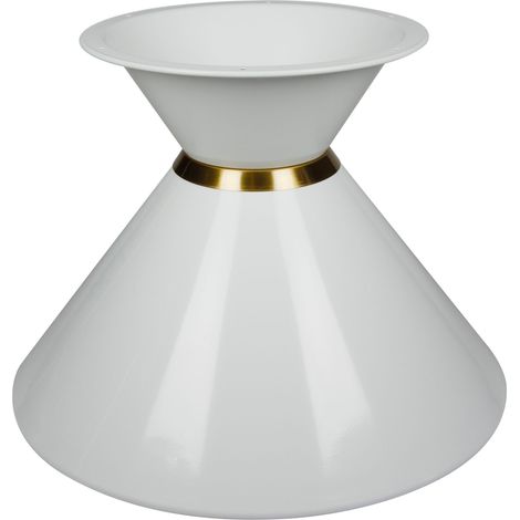 Base redonda, pata de mesa, marco, pedestal de mesa, reloj de arena blanco, 40 cm (1/5)