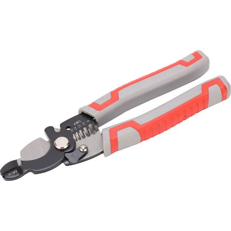 Pince à dénuder, coupe-fils multifonction, ciseaux, pince à sertir manuelle industrielle AWG 8–16 mm² (1/5)