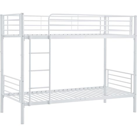Litera Houston 1449, Blanco, De dos pisos, 90x200, Metal, Somieres, 99x215x165cm (1/5)