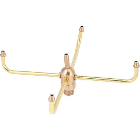 Tête d'arrosage rotative à quatre bras, filetage intérieur G1/2, filetage extérieur G3/4, adaptée aux bassins de jardin 2025 (1/2)