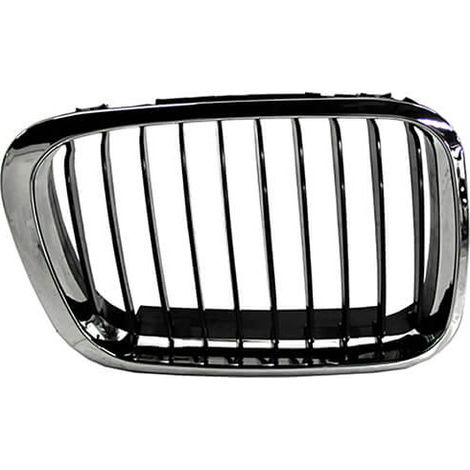 Grille de calandre avant droite noire et chromée BMW Serie 3 E46 phase 1 1998-2001