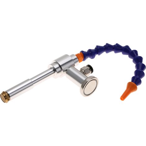 130 mm Vortex Kaltluftpistole für Trockenkühlung mit flexiblem Schlauch (08 + Magnetfuß) (1/5)