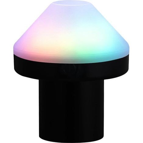 Lampes Bouteilles Éclairage LED Rechargeable En Forme De Champignon-Noir (1/5)