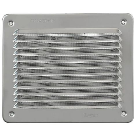 First grille de ventilation me'tallique rectangulaire a' chevaucher avec un treillis en acier inoxydable de 193X165 mm