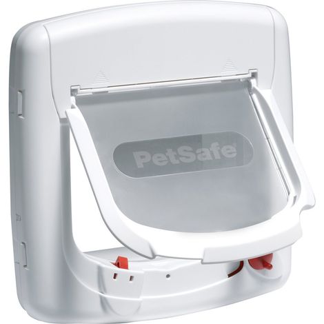 Porte Staywell couleur blanche: Porte magnétique Deluxe Staywell pour chats