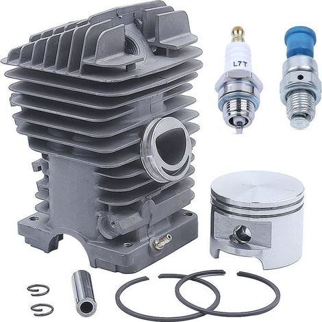 Kit asta pistone da 49 mm con valvola di sicurezza per motoseghe MS390, MS290, MS310, 029 e 039. (1/4)