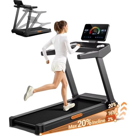Laufband, faltbares Design, verstellbare Steigung, L20 (1/2)