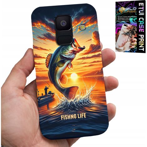 Custodia per Samsung A6 2018 - custodia per canna da pesca + vetro (1/5)