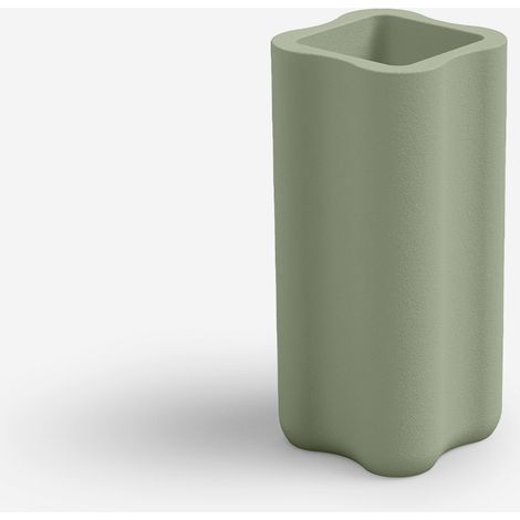 Vaso alto da esterno in polietilene Made in Italy Nebula 35 - Verde (1/3)