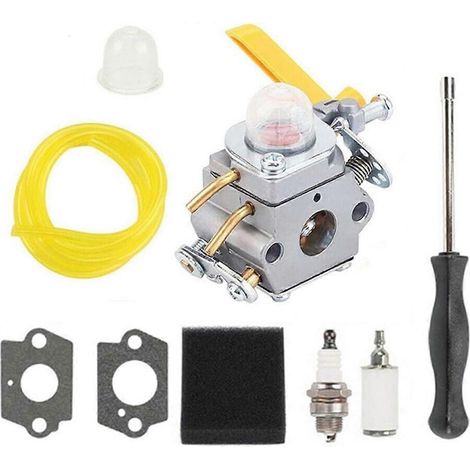 Carburateurs pour moteurs de moto, outils pour carburateurs de taille-haies, filtre à air, durite d'essence, poire d'amorçage pour Homelite et Ryobi 25cc, 26cc et 30cc. (1/5)