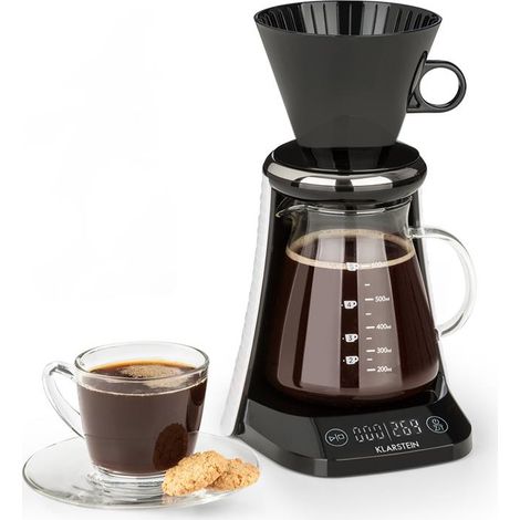 Cafetière filtre Klarstein Excelsa 30 tasses – Thermos inox – 950W – Minuterie programmable – Système anti-gouttes