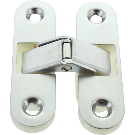 CERNIERA INVISIBILE PER PORTE CROMO SATINATO . Prezzo per 1 pezzo. (1/3)