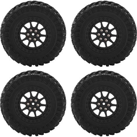 4 roues pneus RC pour MN D90 D91 D99 D99S D86, pièces de rechange noires R789BL, accessoires de mise à niveau (1/5)
