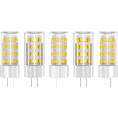 5X G4 Lampe LED 5W Ampoule Lampe 51 SMD 2835LEDs Blanc Chaud 3000K Ampoule LED Équivalent à lampe halogène 50W AC/DC 220V (1/5)