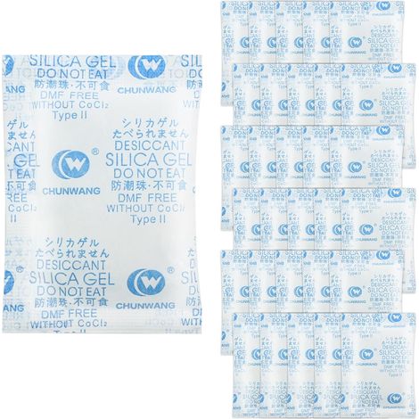 Lot de 30 sachets de gel de silice régénérable, déshydratant pour filament, boules de silice, sacs de déshydratant pour imprimante 3D, stockage de filaments, électronique, aliments, vêtements (1/5)