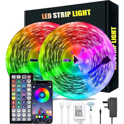 20m LED Lys Bluetooth RGB Lys LED-Band Lys (1/5)