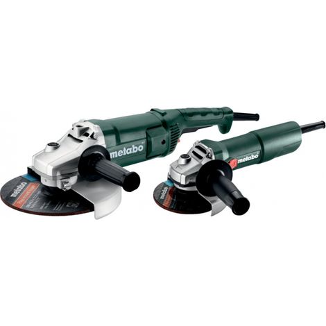 Set di 2 smerigliatrici angolari (750W 125mm + 2200W 230mm) - METABO WP 2200-230 + W 750-125 - 691083000