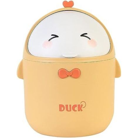 Mini poubelle de bureau, 19×12cm, petite poubelle compacte pour bureau, table basse, table de chevet - Corbeille à papier de table peu encombrante (1/5)