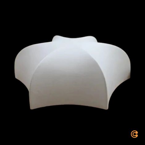 [GEBRAUCHT] B-Ware Ferm Living Wandleuchte Wandlampe Poem Leuchte ø 58 Cm Stahl Vlies Weiß