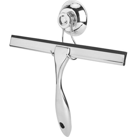 Raclette ménagère, 9,5x6,5 pouces, inox, argenté, pour vitres (1/5)