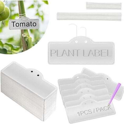 50 Gartenschilder aus Aluminium, Metallschilder für den Außenbereich, Pflanzenschilder für den Garten, Gartenschilder aus Aluminium