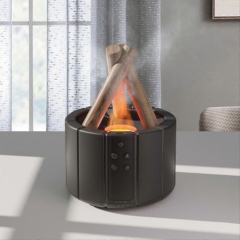 Diffuseur d'huile essentielle ultrasonique, brumisateur frais, lampe de brouillard noir, aromathérapie, 1 pièce (1/5)