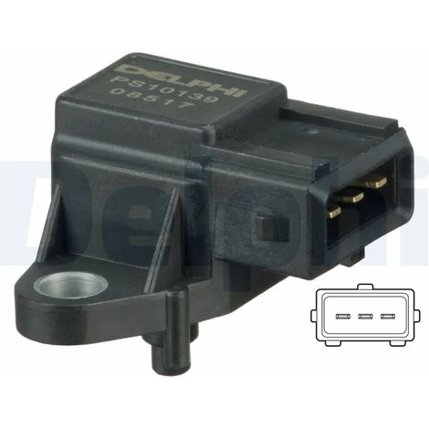 Capteur, pression de suralimentation Delphi Technologies PS10139 BMW 5850801